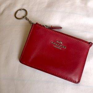 Coach card holder keychain